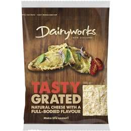 Dairyworks Tasty Cheese Grated 500g