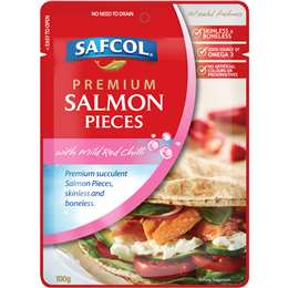 Safcol Salmon With Mild Red Chilli Pouch 100g