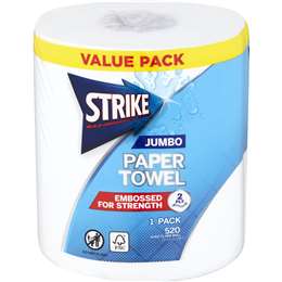 Strike Jumbo 2 Ply Paper Towel each