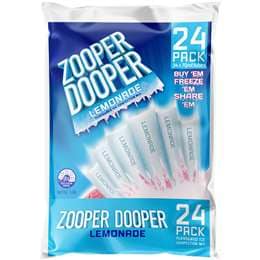 Zooper Dooper Ice Blocks Lemonade 70mL x 24 pack