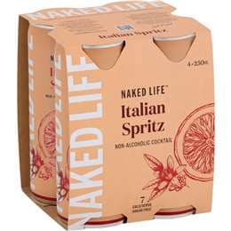 Naked Life Non Alcoholic Italian Spritz 250mL x 4 pack
