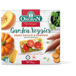 Orgran Gluten Free Crispbread Sweet Potato & Pumpkin 125g