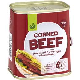 Woolworths Beef Corned 340g