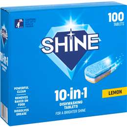 Shine Dishwashing Tablets 100 pack