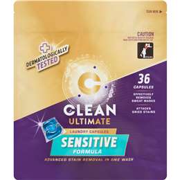Clean Ultimate Sensitive Laundry Capsules 36 pack