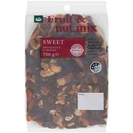 Woolworths Mixed Nuts & Fruit 750g