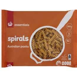 Woolworths Essentials Pasta Spirals 500g