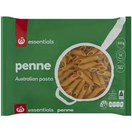 Woolworths Essentials Pasta Penne 500g