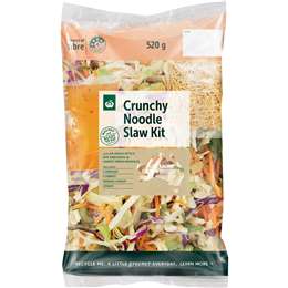 Woolworths Crunchy Noodle Coleslaw Kit 520g