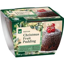 Woolworths Christmas Fruit Pudding 100g