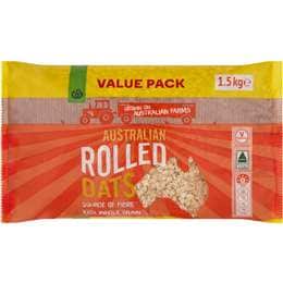 Woolworths Australian Rolled Oats 1.5kg