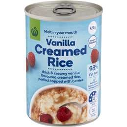 Woolworths Creamed Rice 420g