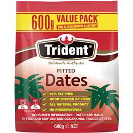 Trident Pitted Dates 600g