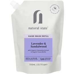 Natural State Lavender & Sandalwood Hand Wash Refill 700mL