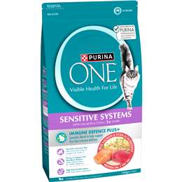 Purina One Sensitive Dry Cat Food Salmon & Tuna 1.4kg