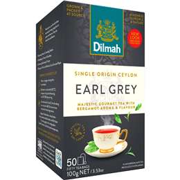 Dilmah Earl Grey Tea Bags 50 pack