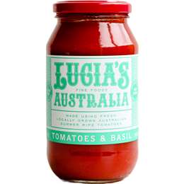 Lucia's Tomatoes & Basil Pasta Sauce 500g