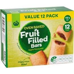 Woolworths Apple Oven Baked Fruit Bars 12 pack