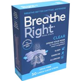Breathe Right Nasal Strips 30 pack