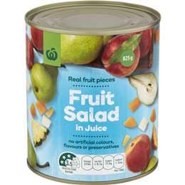 Woolworths Fruit Salad In Juice 825g