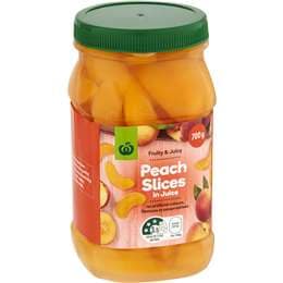 Woolworths Peach Slices In Juice 700g