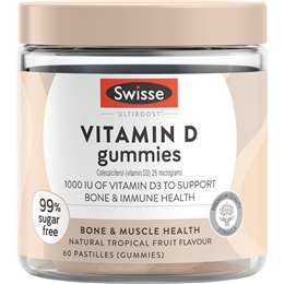 Swisse Ultiboost Vitamin D Gummies 60 pack