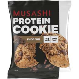 Musashi Protein Cookie Choc Chip Low Sugar Snack 58g