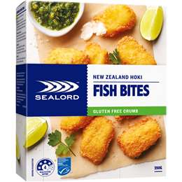 Sealord Gluten Free Hoki Bites 350g