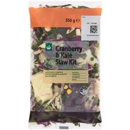 Woolworths Cranberry & Kale Slaw Kit 350g
