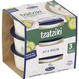 Chris' Homestyle Dip & Spread Tzatziki 3 pack
