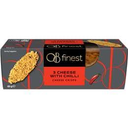 OB Finest Three Cheese Crisps With Chilli 85g