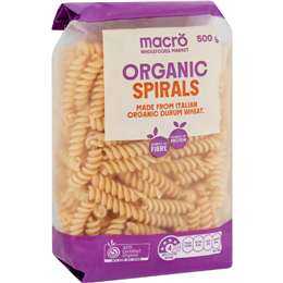 Macro Organic Spirals Pasta 500g
