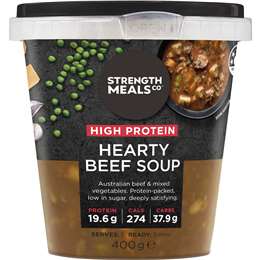 Strength Meals Co High Protein Hearty Beef Soup 400g
