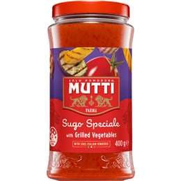 Mutti Sugo Speciale Pasta Sauce With Grilled Vegetables 400g