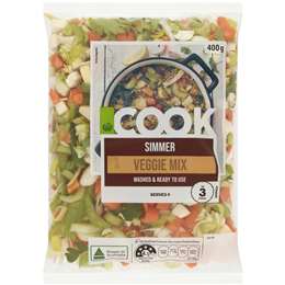 Woolworths COOK Simmer Veggie Mix 400g