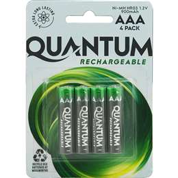 Quantum NiMh Rechargeable AAA 900 4 pack