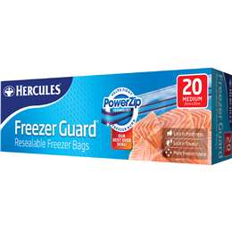 Hercules Freezer Guard Resealable Bags Medium 20 pack
