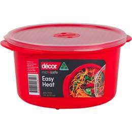 Decor Microsafe Easy Heat Round Container 1.5L each