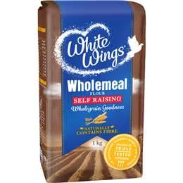 White Wings Self Raising Flour Wholemeal 1kg