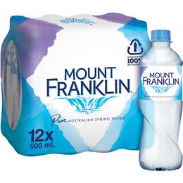 Mount Franklin Still Water 500mL x 12 pack