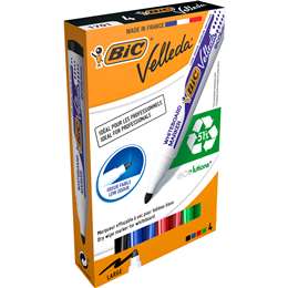 BIC Velleda 1701 Whiteboard Markers Large 4 pack