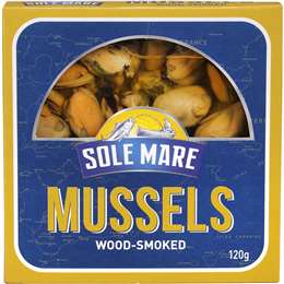Sole Mare Wood Smoked Mussels 120g