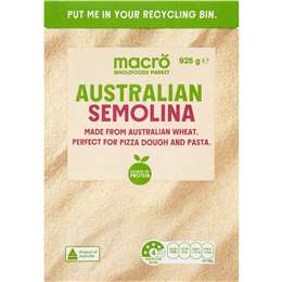 Macro Natural Semolina Flour 925g