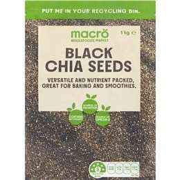 Macro Black Chia Seeds 1kg
