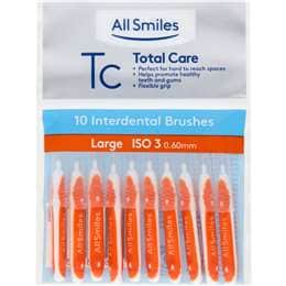 All Smiles Total Care Interdental Brushes Large 10 pack