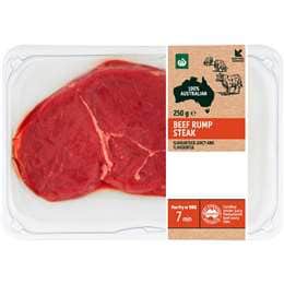 Woolworths Beef Rump Steak 250g