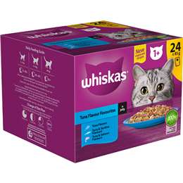 Whiskas Tuna Flavour Favourites In Jelly Wet Cat Food 85g x 24 pack