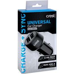 Crest Universal Car Charger Dual USB-A each