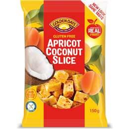 Golden Days Fruit Apricot Coconut Slice 150g