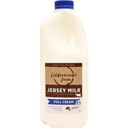 Caldermeade Farm Full Cream Jersey Milk 2L